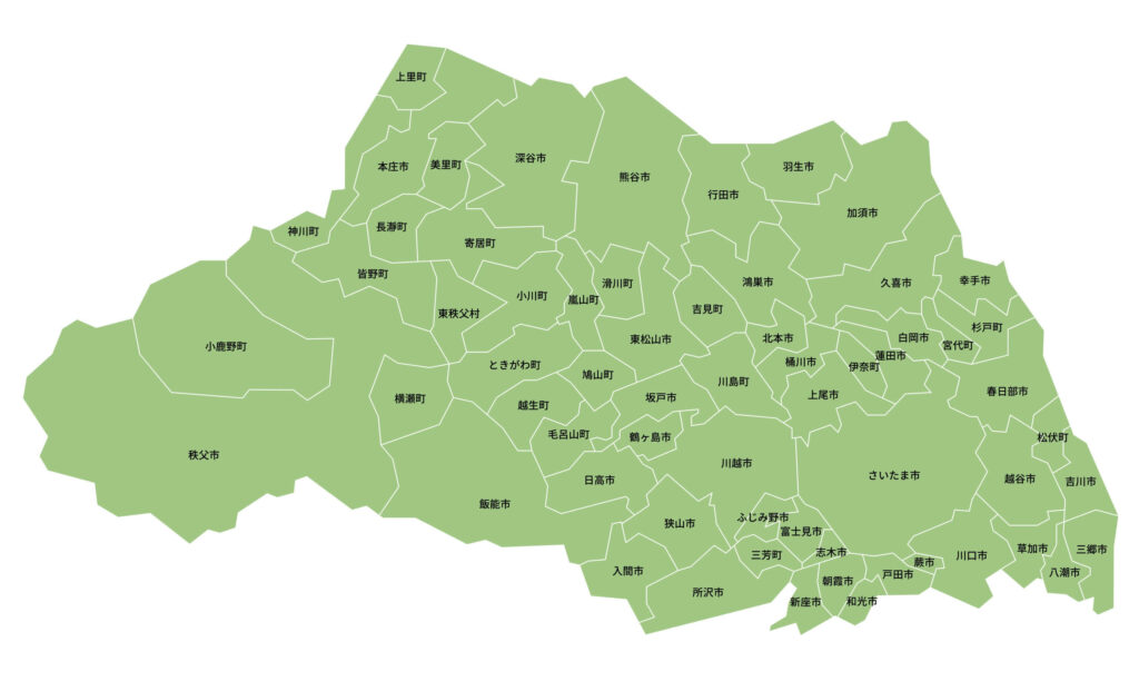 埼玉県の全体地図